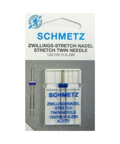Ago Gemello Stretch Sistema 130/705 HS ZWI distanza 4,0 finezza 75 - Schmetz