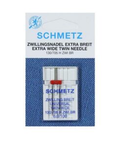 Ago Gemello Universale distanza larga Sistema 130/705 H ZWI distanza 6,0 finezza 100 - Schmetz