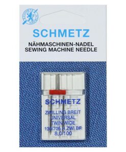 Ago Gemello Universale distanza larga Sistema 130/705 H ZWI distanza 8,0 finezza 100 - Schmetz