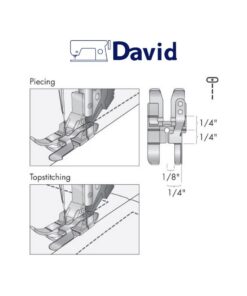 Alternative view of Piedino per Quilt 6 mm con guida a destra con Sistema IDT™ Pfaff