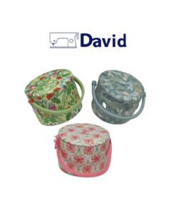 Scatola/cestino contenitore per cucito colorata
