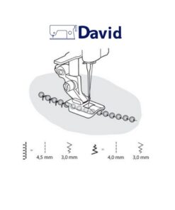 Alternative view of Piedino trasparente per decorazioni 2–3 mm Husqvarna Viking