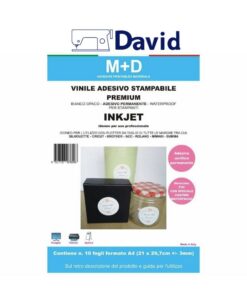 Vinile adesivo stampabile INKJET waterproof - BIANCO OPACO