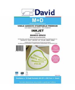 Vinile adesivo stampabile INKJET - colore BIANCO OPACO