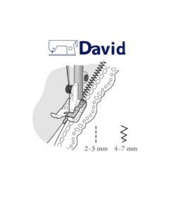 Alternative view of Piedino con lamella centrale Husqvarna Viking