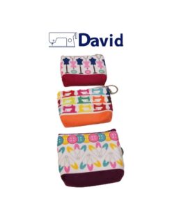 Alternative view of Pochette portachiavi soft touch con cerniera nei simpatici motivi del cucito
