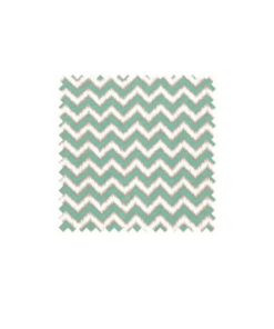 Alternative view of Borsa/bag artigianale "Scribble Chevron" colore menta e oro