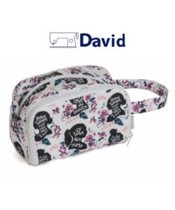 Pochette / borsa uncinetto in cotone "motivo fiori e busto donna"