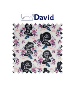 Alternative view of Pochette / borsa uncinetto in cotone "motivo fiori e busto donna"