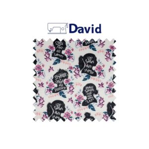 Alternative view of Pochette / borsa uncinetto in cotone "motivo fiori e busto donna"