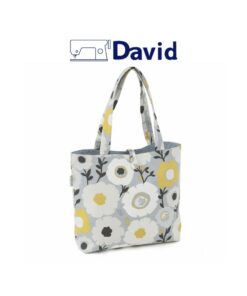 Borsa/bag artigianale a tracolla "motivo fiori scandinavi"