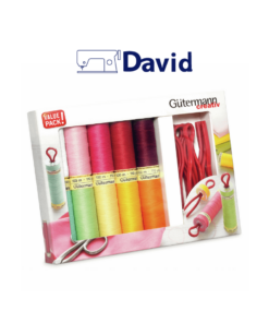 Kit filati Gutermann colori misti completo di fermagli per spolina/bobina